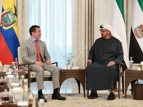 Esta es la agenda de la visita del príncipe heredero de Abu Dabi a Daniel Noboa en Ecuador