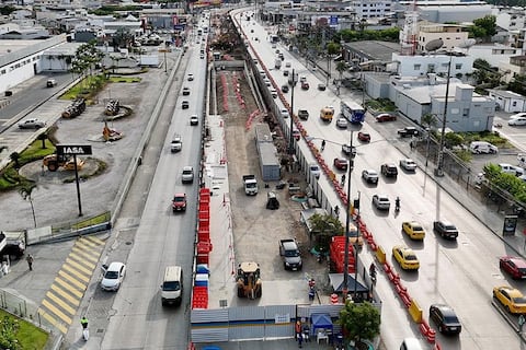 Solución vial en la Juan Tanca Marengo: obra tiene un avance del 21 % y proyecta habilitar un primer puente en 2026