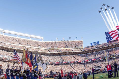 Fuerza Aérea y Marina de Estados Unidos se preparan para un vuelo conjunto en el Super Bowl LX 2026: “nada iguala algo tan estresante y de alto riesgo”