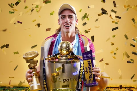 Claudio Spinelli, delantero de Independiente del Valle, fue elegido ‘jugador de oro’ de la Liga Ecuabet tras coronarse campeón