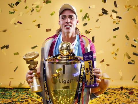 Claudio Spinelli, delantero de Independiente del Valle, fue elegido el ‘Jugador de Oro’ de la Liga Ecuabet tras coronarse campeón