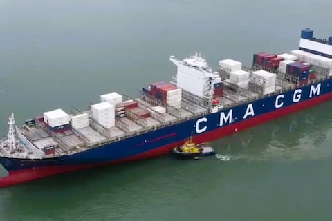 En puerto de Posorja atracó buque Alexander von Humboldt, el más grande en llegar a Ecuador, según DP World