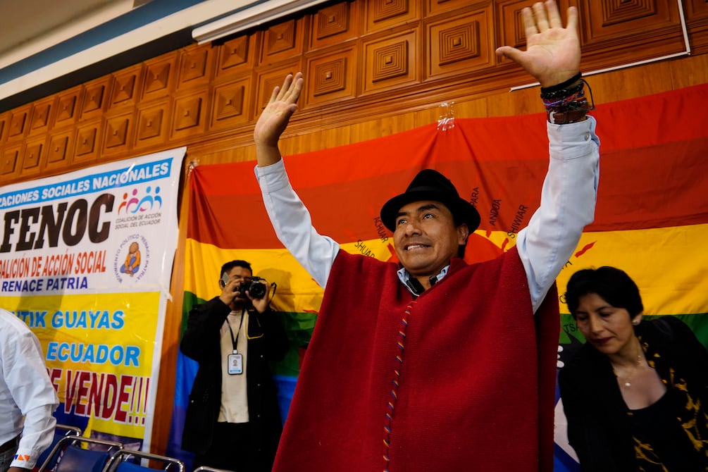 Leonidas Iza se suma a la contienda electoral por la reelección para la presidencia de la Conaie