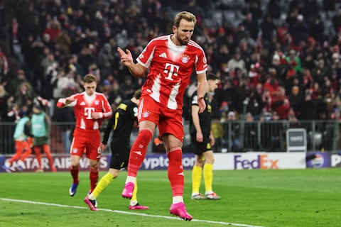 Doblete de Harry Kane le da el triunfo al Bayern Munich sobre el USG de Kevin Rodríguez