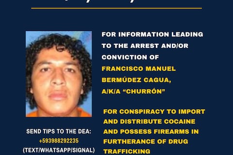 Quién es alias ‘Churrón’, el lugarteniente de Los Choneros por cuya captura Estados Unidos ofrece una recompensa millonaria