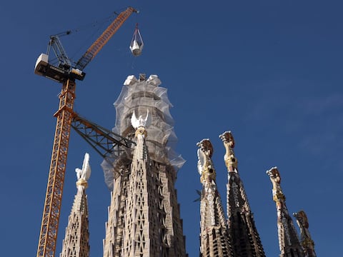 La Sagrada Familia, el templo español de Gaudí, alcanza su altura máxima: 172,5 metros
