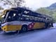 Bus de pasajeros se incendió en la vía Baeza-Cosanga, en Napo