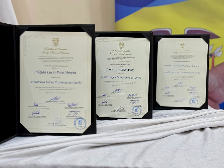 Estos son tres asambleístas de Carchi para la nueva Asamblea Nacional