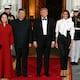 Donald y Melania Trump reciben a Xi Jinping y Peng Liyuan en la Casa Blanca para una cena de Estado