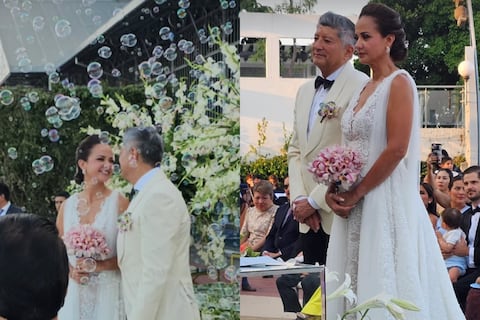 Así fue la boda de Marcela Aguiñaga con el empresario Mauricio Guim