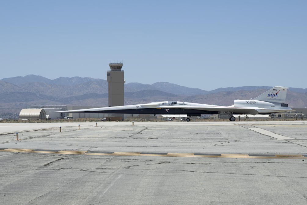 Así es el X-59, el avión silencioso supersónico de la NASA que busca marcar hito