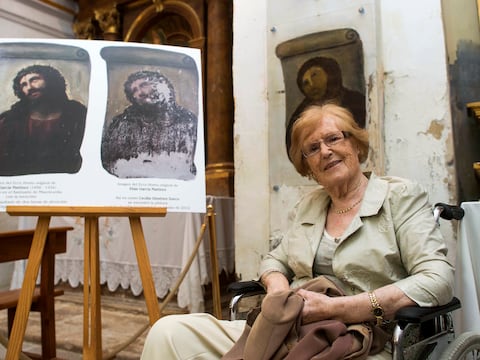 Muere Cecilia Giménez, la autora de la famosa restauración del ‘Ecce Homo’ que dio vuelta al mundo