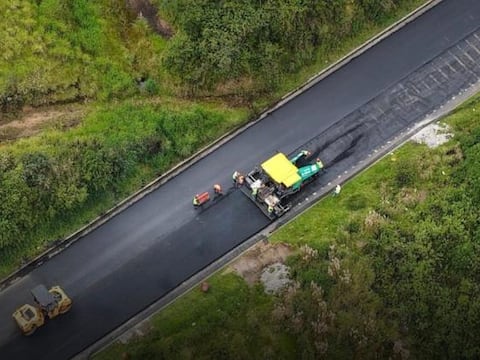 Rehabilitación de la vía Guayaquil–Riobamba alcanza 20 % de avance, según el MIT