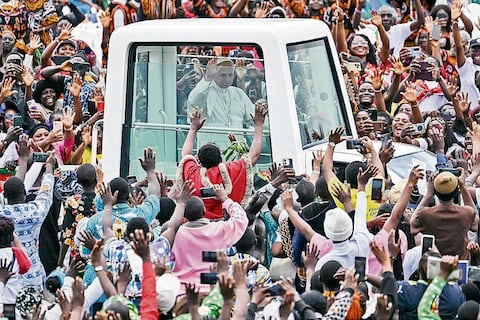 El papa visita Camerún