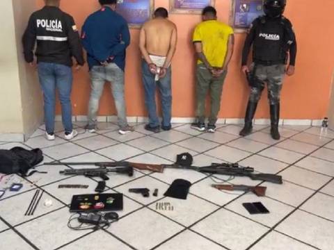Cinco detenidos tras balacera y persecución en Portoviejo: uno fue herido en la pierna