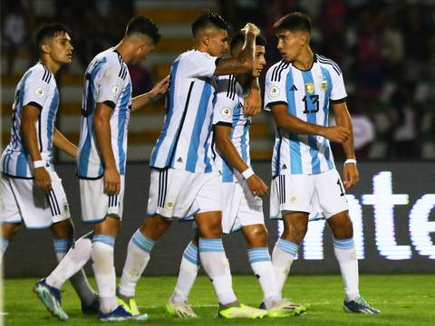 Así queda la tabla de posiciones luego de la goleada de Argentina frente a Chile, por el Grupo B del Preolímpico Sudamericano sub-23