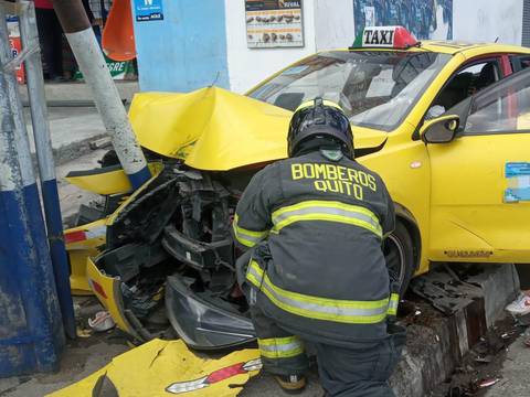 Choque múltiple en la vía Interoceánica dejó dos heridos en el nororiente de Quito