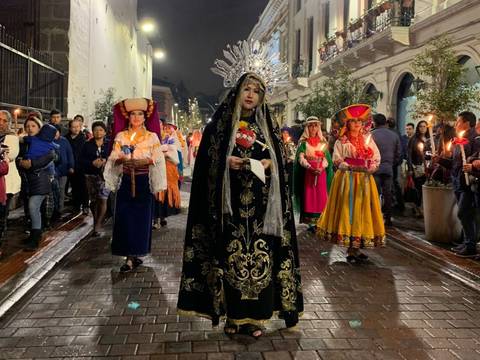 Ballet folclórico nacional Jacchigua regresa al centro histórico de Quito para celebrar la Semana Santa