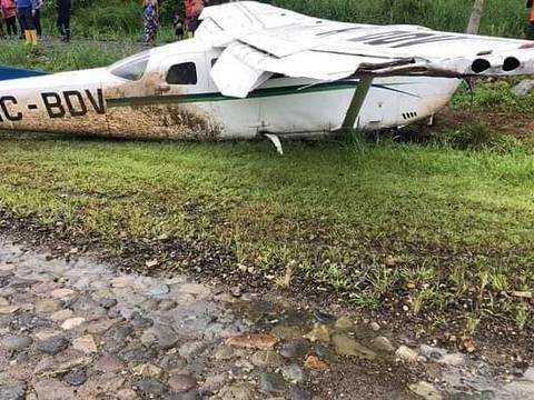 Avioneta Cessna se accidenta en Morona Santiago
