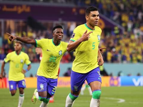 Casemiro marca un golazo para que Brasil derrote 1-0 a Suiza y clasifique a los octavos del Mundial 2022