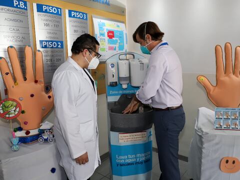 Coronavirus en Guayaquil: En el hospital Alcívar se vivió una jornada para destacar la importancia del lavado de manos y la prevención