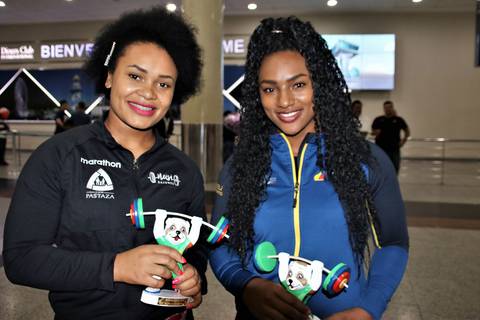 Tamara Salazar y Neisi Dajomes define​n el único cupo olímpico en halterofilia para Ecuador
