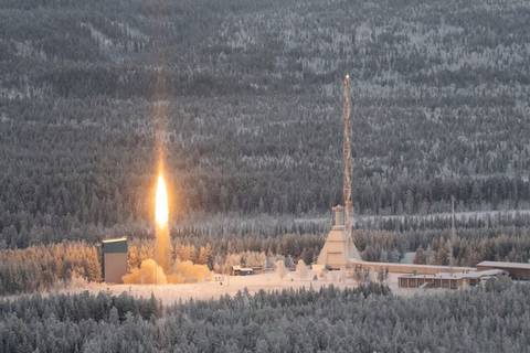 Científicos de Suecia lanzaron un cohete que accidentalmente cayó en Noruega