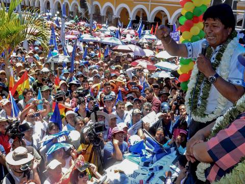 Tribunal electoral da triunfo a Evo Morales en primera vuelta en Bolivia