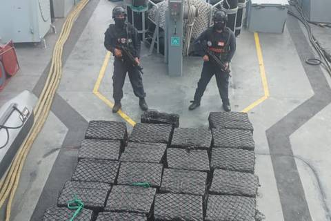 Capturan 1,5 toneladas de droga al suroeste de isla San Cristóbal, en Galápagos