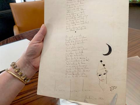 En París se vende manuscrito de lo que sería su primer poema Federico García Lorca