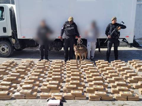 Con el apoyo de ‘Zizi’, can antinarcóticos, se decomisa media tonelada de cocaína en la frontera norte 