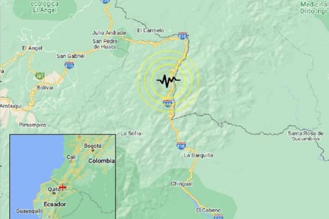 Dos sismos se registraron en Carchi este lunes, 6 de mayo
