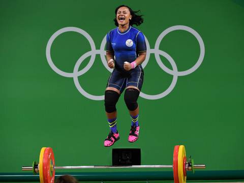 Ecuatoriana Dajomes, campeona mundial de pesas